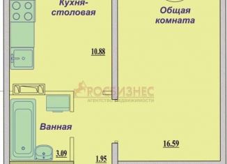 1-комнатная квартира на продажу, 41.9 м2, Новосибирск, улица Николая Сотникова, 11, метро Студенческая