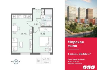 Продается 1-ком. квартира, 36.7 м2, Санкт-Петербург
