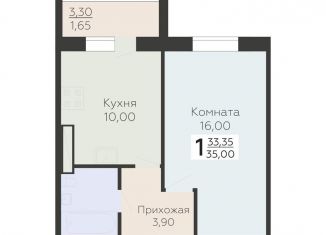 Продам однокомнатную квартиру, 35 м2, Всеволожск, ЖК Радужный