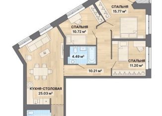 Продам 3-комнатную квартиру, 94 м2, Екатеринбург, метро Ботаническая