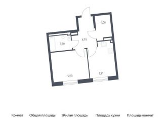 Продается 1-комнатная квартира, 36.4 м2, Ленинградская область