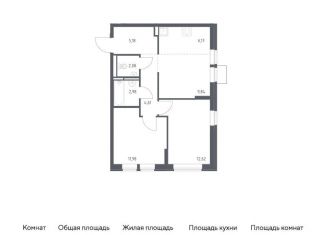 2-комнатная квартира на продажу, 55.5 м2, Ленинский городской округ
