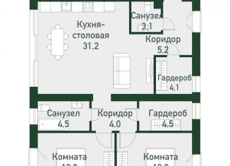 Продам двухкомнатную квартиру, 82.1 м2, Челябинская область