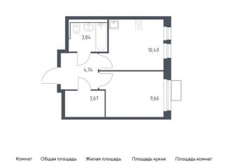 Продажа 1-комнатной квартиры, 32.3 м2, Химки, жилой комплекс Квартал Ивакино, к2