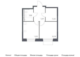 Продажа 1-комнатной квартиры, 35.8 м2, Мытищи, жилой комплекс Мытищи Парк, к5