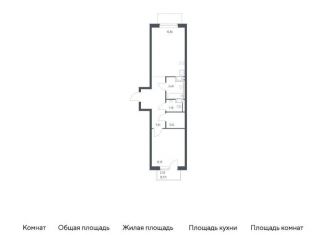 Продажа однокомнатной квартиры, 48.7 м2, Виллозское городское поселение