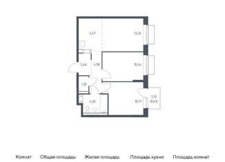 Продается 2-ком. квартира, 52.4 м2, Московская область, жилой комплекс Томилино Парк, к6.3