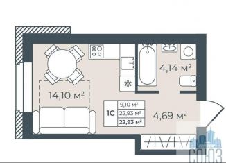 Продам квартиру студию, 22.9 м2, Павловск