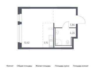 Продается квартира студия, 26.9 м2, Колпино