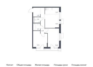 Продаю 2-комнатную квартиру, 59.2 м2, Балашиха, жилой комплекс Квартал Авиаторов, к8