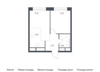 Продаю 1-комнатную квартиру, 37.1 м2, Балашиха, жилой квартал Новоград Павлино, к8