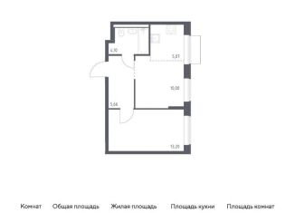 1-комнатная квартира на продажу, 38 м2, Москва, станция Курьяново, жилой комплекс Квартал Домашний, 2