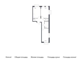 Продается 2-ком. квартира, 58.8 м2, Красногорск, жилой комплекс Квартал Строгино, к2