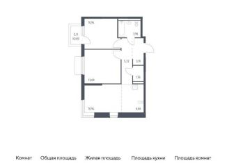 Продаю 2-комнатную квартиру, 56.4 м2, Московская область, микрорайон Пригород Лесное, к18