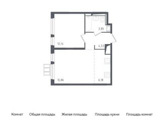 Однокомнатная квартира на продажу, 42.8 м2, Московская область, жилой комплекс Горки Парк, к3.1