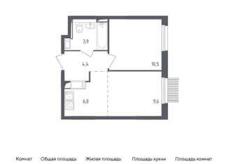 Продажа 1-ком. квартиры, 34.4 м2, Мытищи, жилой комплекс Мытищи Парк, к4.1