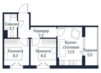 Продам 2-комнатную квартиру, 39.7 м2, Челябинская область