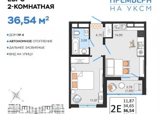 Продаю 2-комнатную квартиру, 36.5 м2, Ульяновск