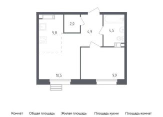 Продается однокомнатная квартира, 37.6 м2, Москва, проспект Куприна, 30к1