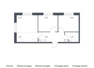 Продаю 2-комнатную квартиру, 50 м2, деревня Столбово, проспект Куприна, 30к1