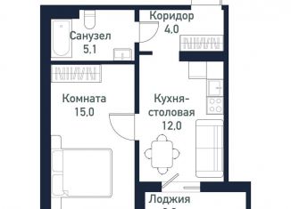 Продам 1-комнатную квартиру, 36.2 м2, посёлок Западный, улица имени Ефрейтора Потехина, 2