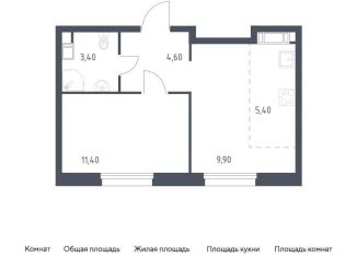 Продаю 1-комнатную квартиру, 34.7 м2, Москва, проспект Куприна, 30к1
