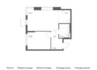 Продажа 1-комнатной квартиры, 41 м2, Московская область, жилой комплекс Горки Парк, 6.2