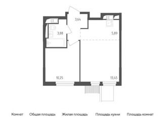 Продается 1-комнатная квартира, 37.1 м2, Московская область, 1-й Стрелковый переулок, 1