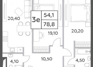 Продажа двухкомнатной квартиры, 78.8 м2, Москва, проспект Генерала Дорохова, вл1к1, ЗАО