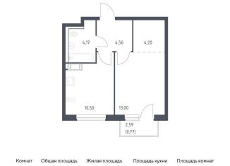 Продажа 1-ком. квартиры, 37.2 м2, Виллозское городское поселение