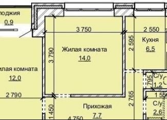 Продается 2-комнатная квартира, 44.9 м2, Барнаул