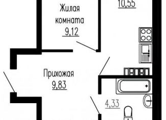 Продажа 2-комнатной квартиры, 55 м2, Екатеринбург, улица Лыжников, 3
