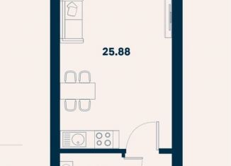Продается 2-комнатная квартира, 43.7 м2, поселок городского типа Заозерное