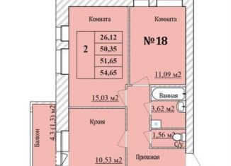 Продается 2-комнатная квартира, 51.7 м2, Ярославская область