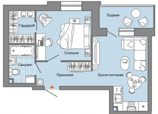 Продается 2-ком. квартира, 44 м2, село Первомайский, улица Строителя Николая Шишкина, 11/4, ЖК Знак