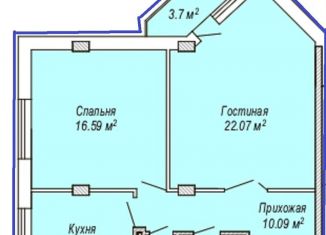 Продажа 2-ком. квартиры, 63.1 м2, Калининградская область