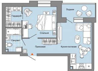 2-комнатная квартира на продажу, 44 м2, Удмуртия, улица Строителя Николая Шишкина, 11/4