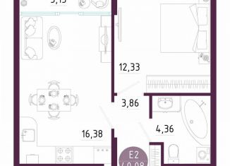 Продается 1-комнатная квартира, 40.1 м2, Тула, Пряничная улица, 7