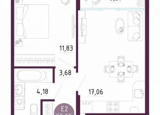 Продаю 1-ком. квартиру, 40 м2, Тула, Пряничная улица, 7