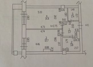 Продажа 1-ком. квартиры, 37 м2, Барнаул, Балтийская улица, 95, ЖК Матрёшки
