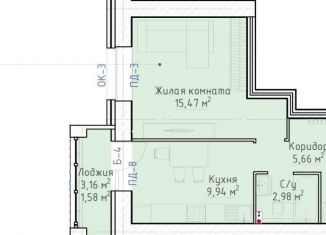 Продаю 1-комнатную квартиру, 35.6 м2, Киров