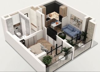 Продам 1-комнатную квартиру, 42.4 м2, поселок городского типа Коктебель