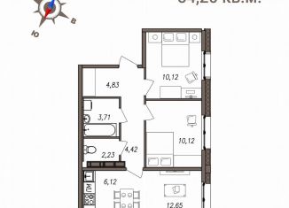 Продажа 3-ком. квартиры, 58.6 м2, Карелия, улица Фурманова, 20