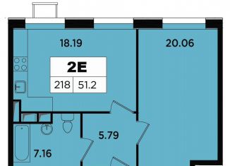 Продам 1-комнатную квартиру, 51.2 м2, Москва, Берёзовая аллея, 19к4, Останкинский район