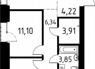 Продается 3-комнатная квартира, 90.7 м2, деревня Кисловка, улица Марины Цветаевой, 42