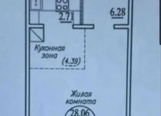 Квартира на продажу студия, 39.2 м2, Новосибирск, Плющихинская улица, 2, Октябрьский район