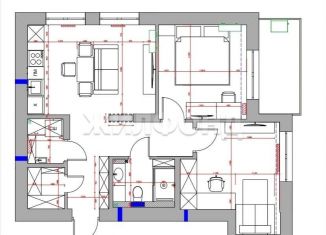 Продам 3-ком. квартиру, 58 м2, Новосибирск, улица Курчатова, 18, Калининский район