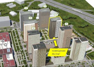 Сдам торговую площадь, 46.9 м2, Мытищи, жилой комплекс Ярославский Квартал, к1.2