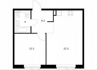 Продаю однокомнатную квартиру, 44.2 м2, Котельники, ЖК Белая Дача Парк, микрорайон Парковый, 1к6