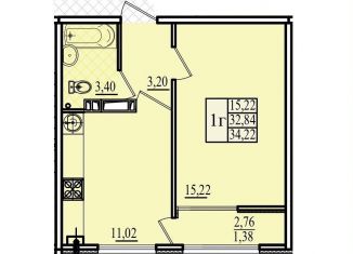 Продажа 1-ком. квартиры, 34.2 м2, Севастополь